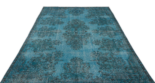 Atina 14281 Turquoise Vintage Wool Handmade Area Rug 6'0" x 9'9"