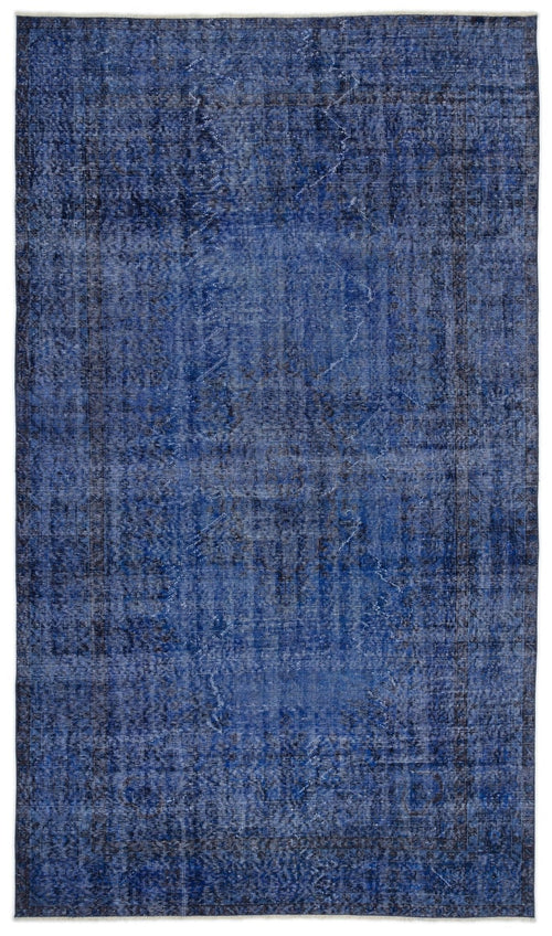 Atina 14320 Blue Vintage Wool Handmade Area Rug 5'6" x 9'5"