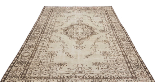 Atina 14678 Beige Vintage Wool Handmade Area Rug 6'0" x 9'6"