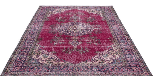 Atina 15523 Red Vintage Wool Handmade Area Rug 5'5" x 10'2"