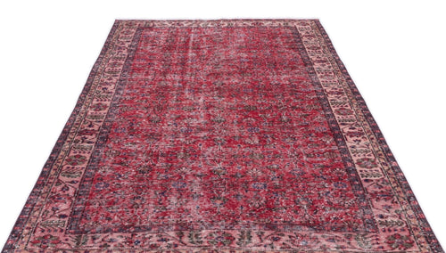 Atina 15553 Red Vintage Wool Handmade Area Rug 5'5" x 9'2"