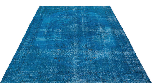 Atina 15558 Blue Vintage Wool Handmade Area Rug 5'6" x 8'8"
