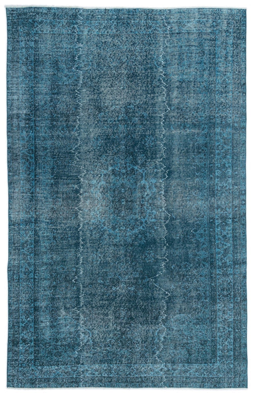 Atina 15615 Turquoise Vintage Wool Handmade Area Rug 5'7" x 8'11"