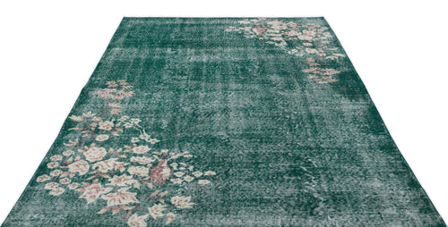 Atina 15633 Green Vintage Wool Handmade Area Rug 5'9" x 9'0"