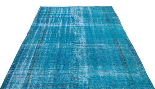 Atina 15640 Turquoise Vintage Wool Handmade Area Rug 5'4" x 9'3"