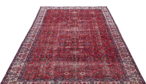 Atina 15682 Red Vintage Wool Handmade Area Rug 5'3" x 9'3"