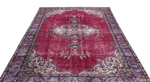 Atina 15746 Red Vintage Wool Handmade Area Rug 6'5" x 10'2"