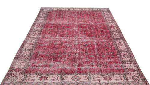 Atina 15762 Red Vintage Wool Handmade Area Rug 4'11" x 11'1"