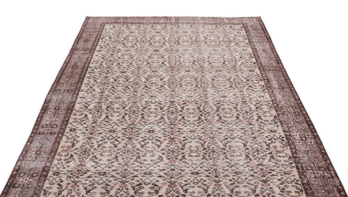 Atina 15786 Beige Vintage Wool Handmade Area Rug 5'3" x 8'8"