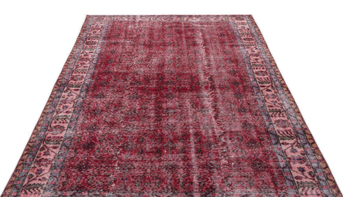 Atina 15804 Red Vintage Wool Handmade Area Rug 5'6" x 9'3"