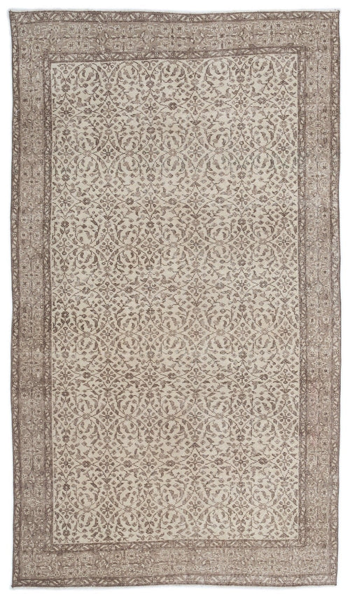Atina 15906 Beige Vintage Wool Handmade Area Rug 5'4" x 9'2"