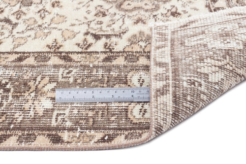 Atina 16107 Beige Vintage Wool Handmade Area Rug 4'10" x 8'2"