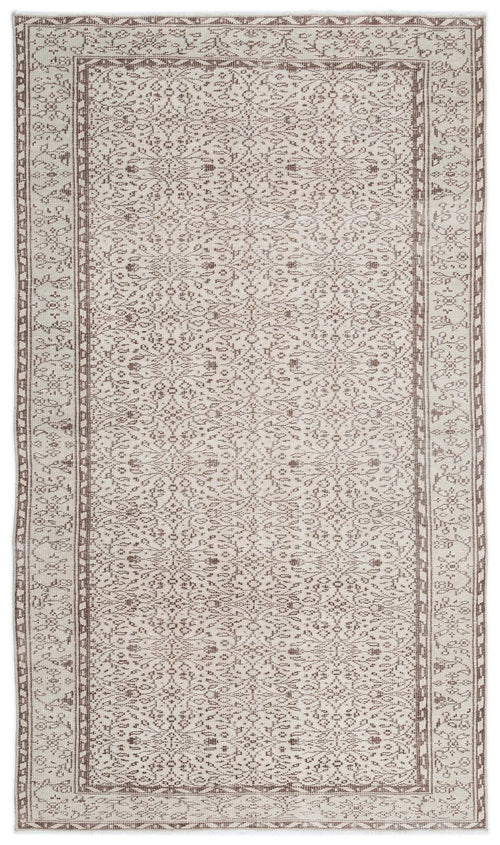 Atina 16222 Beige Vintage Wool Handmade Area Rug 5'3" x 8'11"