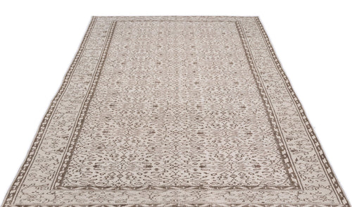 Atina 16222 Beige Vintage Wool Handmade Area Rug 5'3" x 8'11"