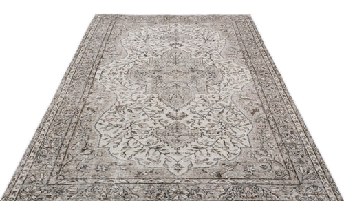 Atina 16226 Beige Vintage Wool Handmade Area Rug 5'5" x 9'5"
