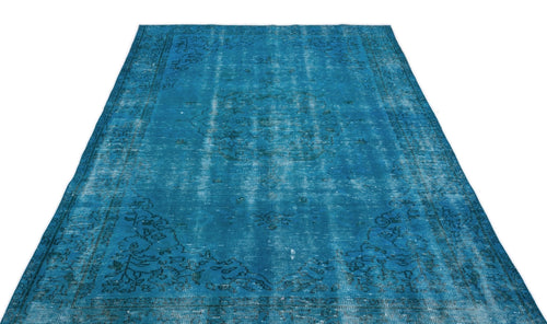 Atina 16555 Turquoise Vintage Wool Handmade Area Rug 5'4" x 9'3"