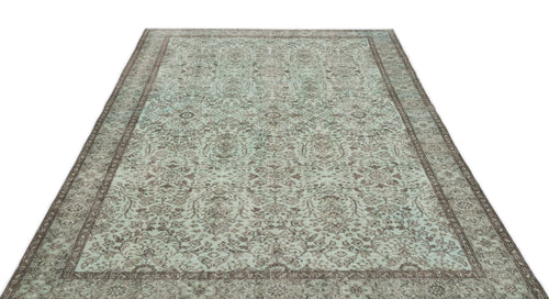 Atina 16572 Beige Vintage Wool Handmade Area Rug 5'10" x 9'5"
