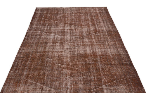 Atina 16685 Brown Vintage Wool Handmade Area Rug 4'11" x 8'3"