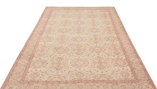 Atina 16704 Beige Vintage Wool Handmade Area Rug 5'11" x 9'5"