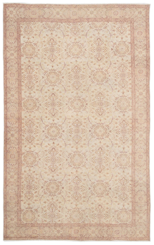 Atina 16704 Beige Vintage Wool Handmade Area Rug 5'11" x 9'5"