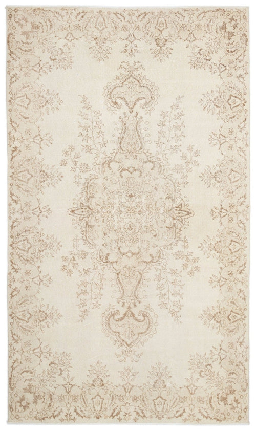 Atina 16709 Beige Vintage Wool Handmade Area Rug 5'10" x 9'11"