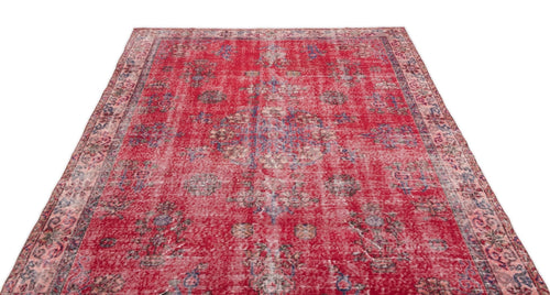 Atina 16751 Red Vintage Wool Handmade Area Rug 5'1" x 10'11"