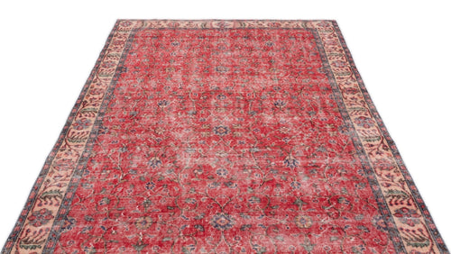 Atina 16758 Red Vintage Wool Handmade Area Rug 5'6" x 9'4"