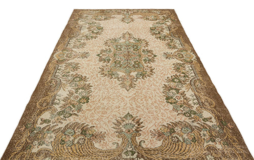 Atina 17004 Beige Vintage Wool Handmade Area Rug 5'9" x 10'0"
