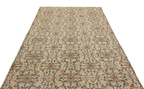 Atina 17096 Beige Vintage Wool Handmade Area Rug 5'10" x 9'0"