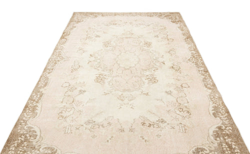 Atina 17147 Beige Vintage Wool Handmade Area Rug 5'11" x 9'8"