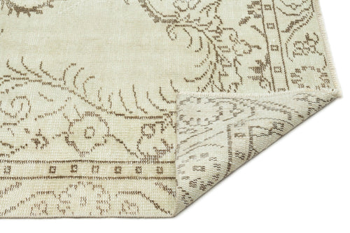 Atina 17405 Beige Vintage Wool Handmade Area Rug 4'11" x 9'0"