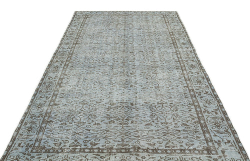 Atina 17457 Grey Vintage Wool Handmade Area Rug 5'8" x 9'4"