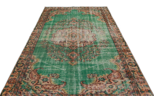 Atina 17780 Cream Vintage Wool Handmade Area Rug 5'7" x 9'8"