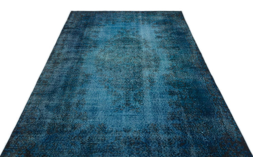 Atina 17817 Turquoise Vintage Wool Handmade Area Rug 5'6" x 9'3"