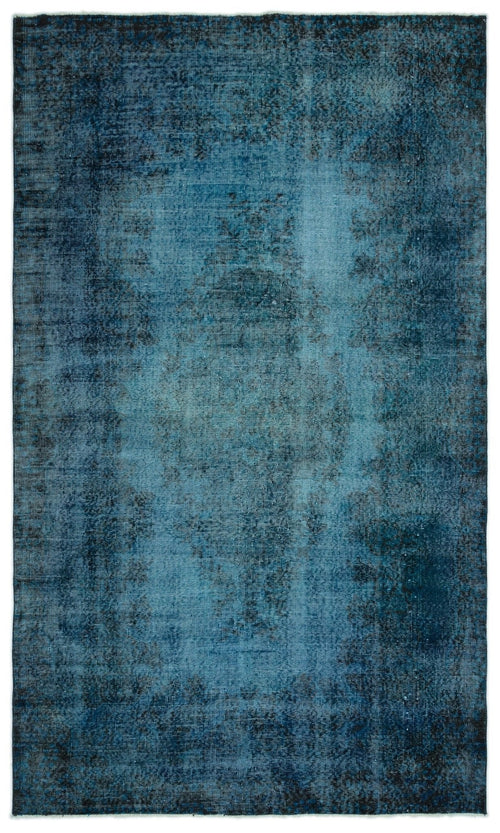 Atina 17817 Turquoise Vintage Wool Handmade Area Rug 5'6" x 9'3"