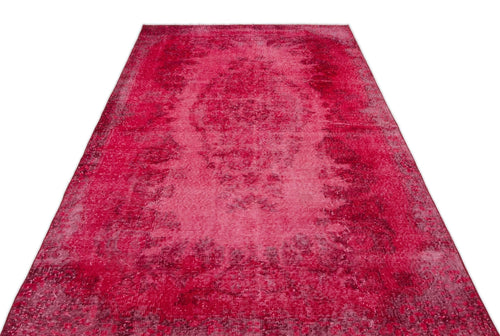 Atina 18033 Red Vintage Wool Handmade Area Rug 5'5" x 8'10"