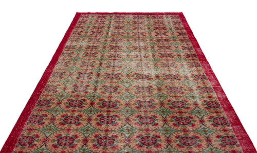 Atina 18328 Beige Vintage Wool Handmade Area Rug 6'0" x 9'8"