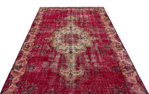 Atina 18570 Red Vintage Wool Handmade Area Rug 5'7" x 9'5"