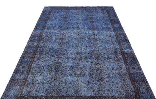 Atina 18743 Blue Vintage Wool Handmade Area Rug 5'3" x 8'8"