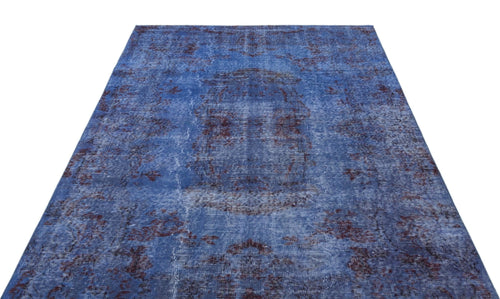 Atina 18764 Blue Vintage Wool Handmade Area Rug 5'5" x 8'6"
