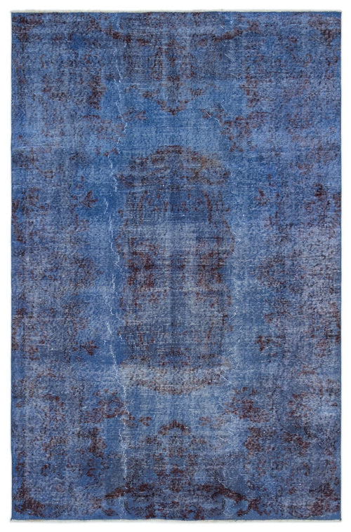 Atina 18764 Blue Vintage Wool Handmade Area Rug 5'5" x 8'6"