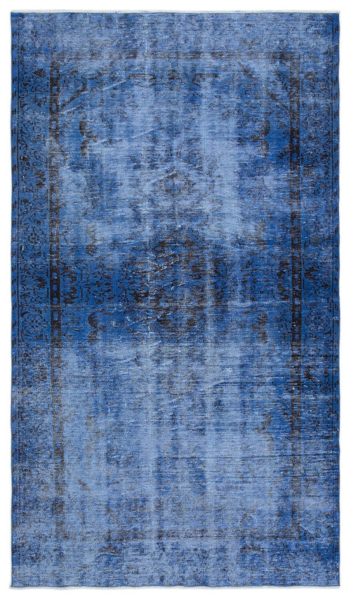 Atina 18819 Blue Vintage Wool Handmade Area Rug 5'2" x 9'1"