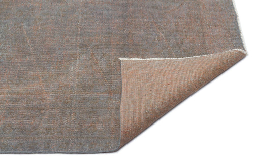 Atina 18937 Grey Vintage Wool Handmade Area Rug 5'6" x 8'10"