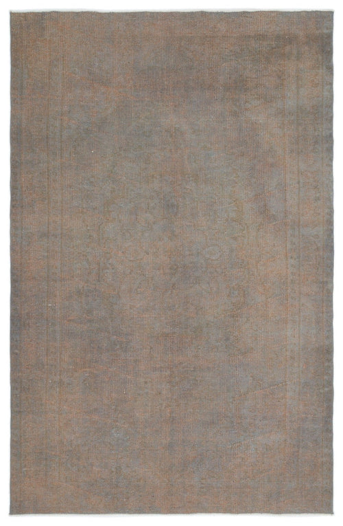 Atina 18937 Grey Vintage Wool Handmade Area Rug 5'6" x 8'10"