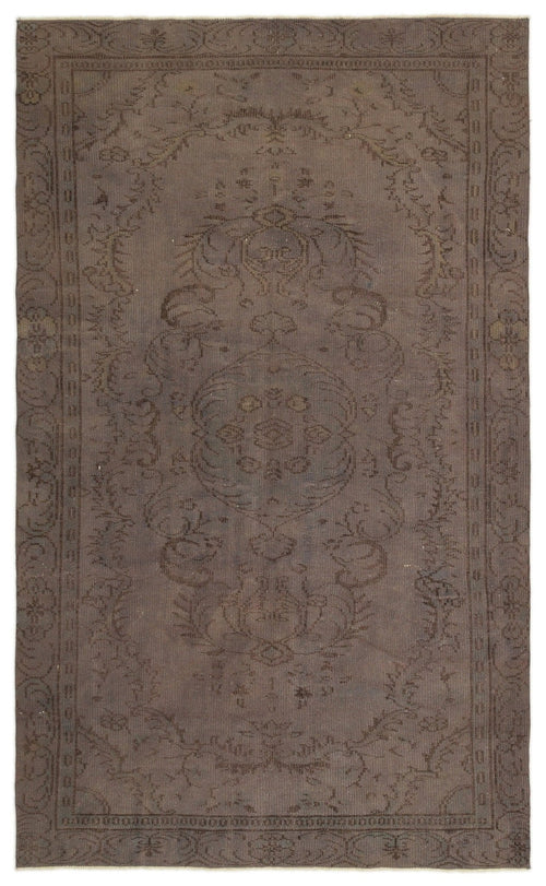 Atina 18970 Brown Vintage Wool Handmade Area Rug 5'1" x 9'2"