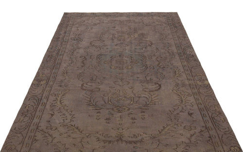 Atina 18970 Brown Vintage Wool Handmade Area Rug 5'1" x 9'2"