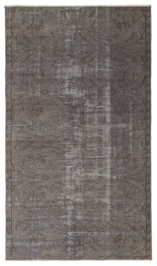 Atina 19034 Brown Vintage Wool Handmade Area Rug 4'5" x 7'8"