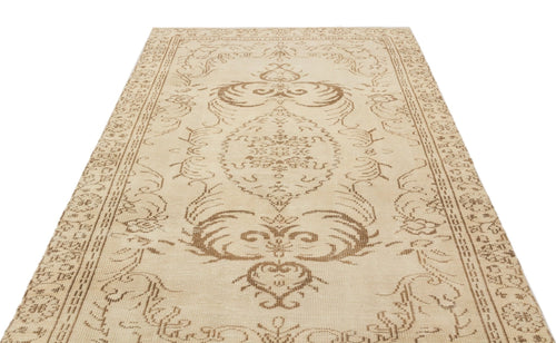 Atina 19038 Beige Vintage Wool Handmade Area Rug 5'4" x 9'1"