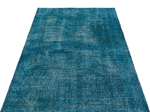 Atina 19878 Turquoise Vintage Wool Handmade Area Rug 3'9" x 6'10"