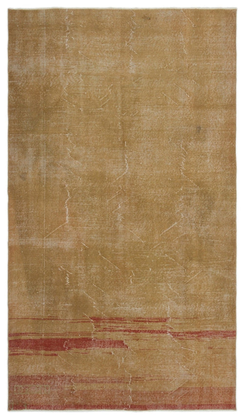 Atina 19905 Brown Vintage Wool Handmade Area Rug 5'4" x 9'2"